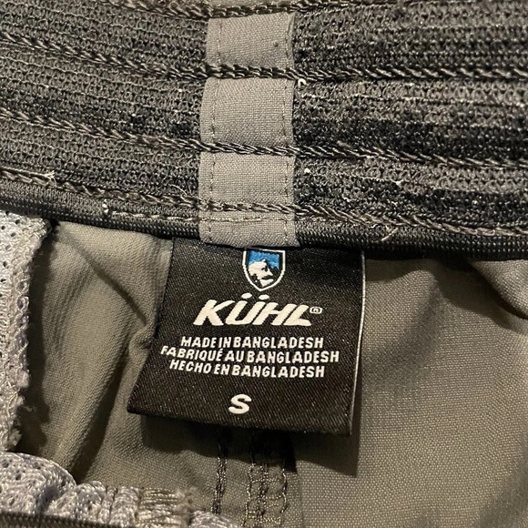 KUHL Kruiser Shorts Mens Small Gray 9.5" Inseam Drawstring Hiking Nylon 5249 - Picture 3 of 14